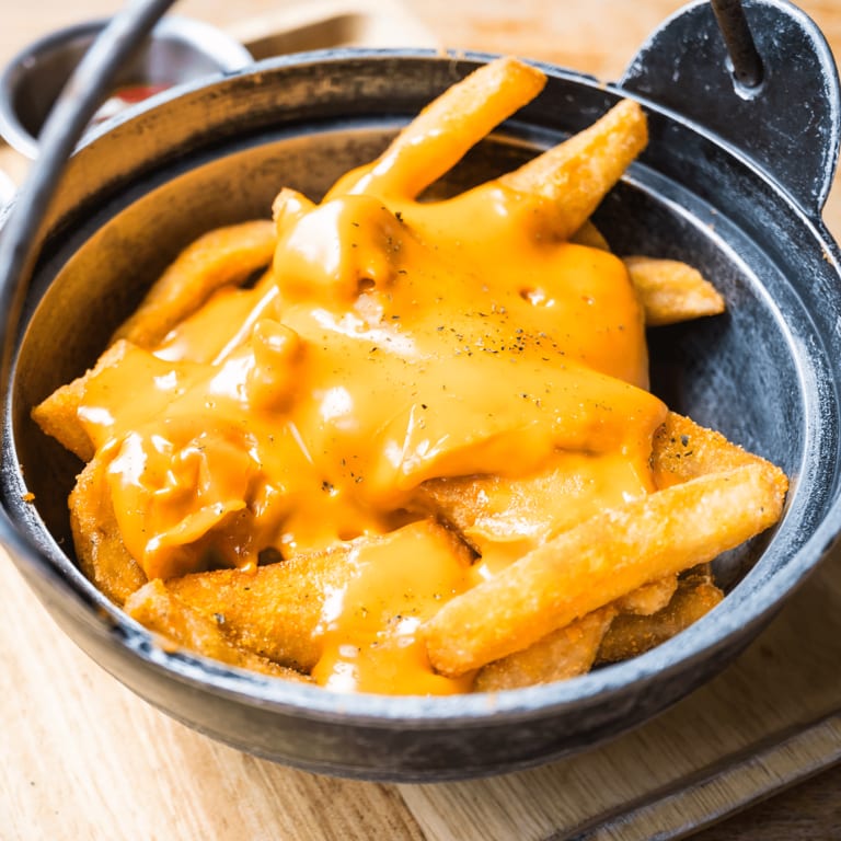 Delicious cheese fries