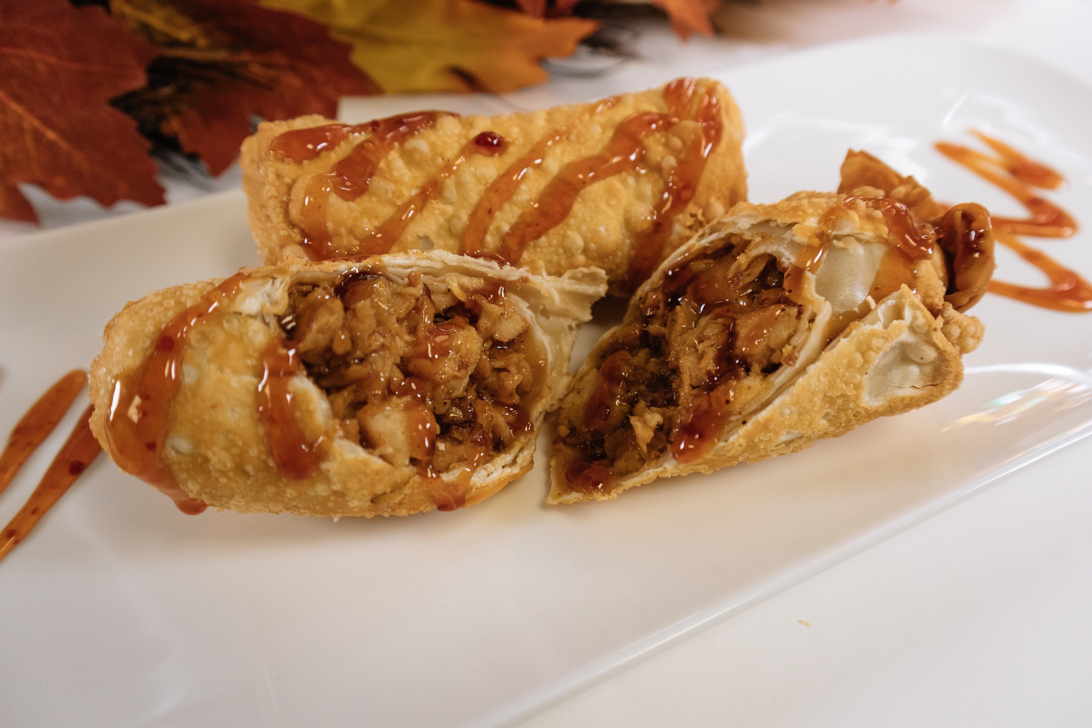 General Tso’s Chicken Egg Roll.